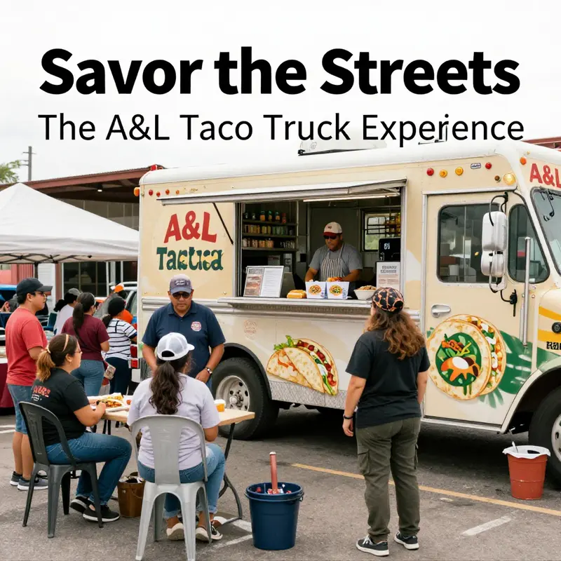 A&L Taco Truck at a community event, showcasing the joy and connection tacos bring.