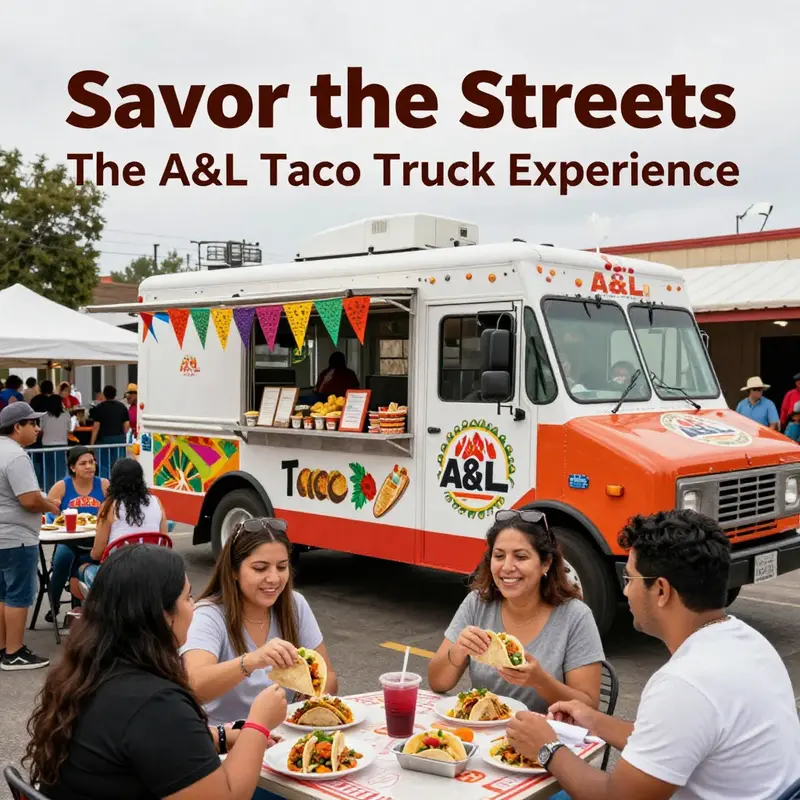 A&L Taco Truck at a community event, showcasing the joy and connection tacos bring.