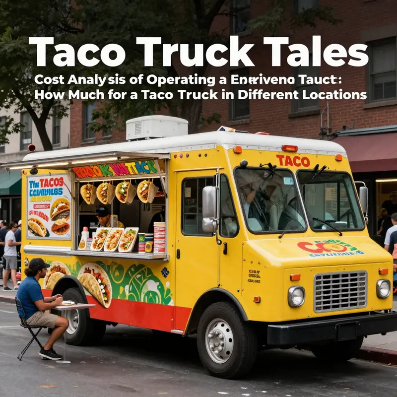 A taco truck parked in a bustling area, showcasing the diverse clientele and vibrant menu that draws customers in.