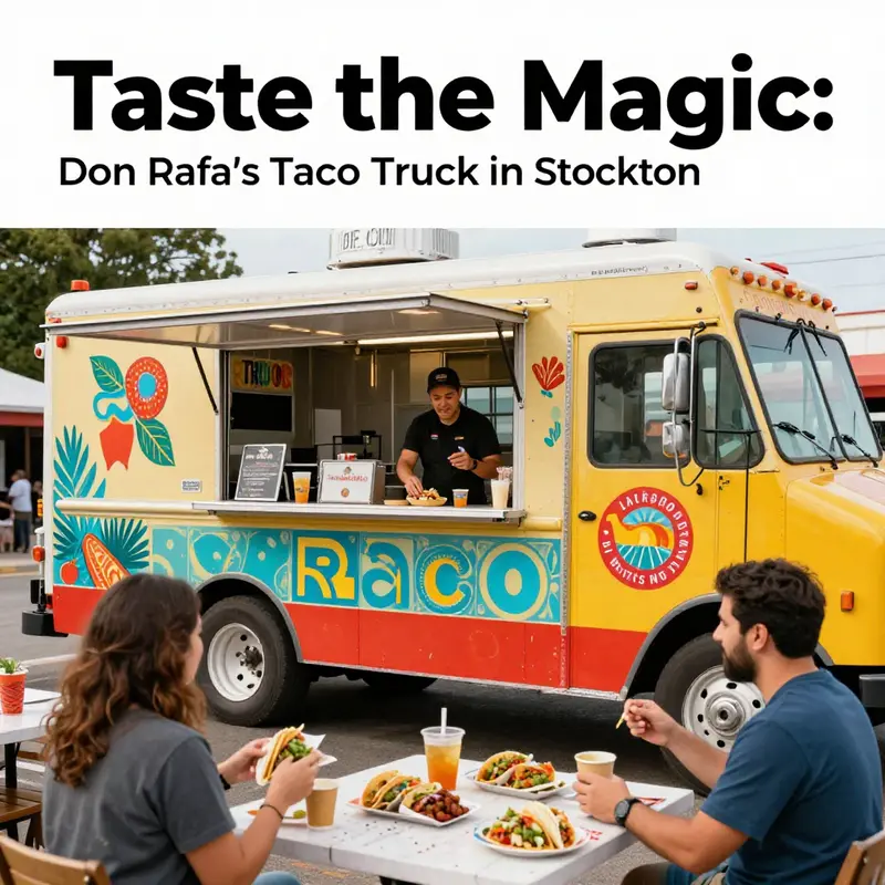 The vibrant ambiance of Don Rafa’s Taco Truck, showcasing the joy of good food and community.