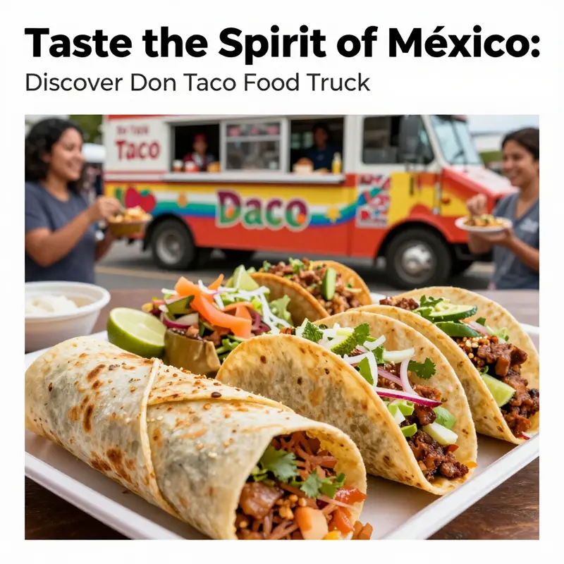 The welcoming sight of Don Taco Food Truck ready to serve delightful dishes in Somis, California.