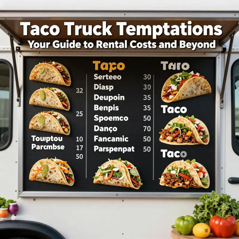 Understanding the various costs associated with renting a taco truck.