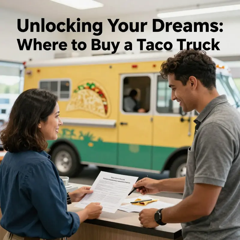 A dynamic taco truck manufacturer showcasing different vehicle options ready for customization.