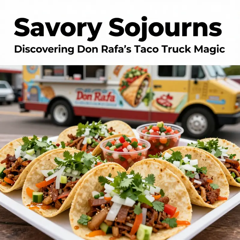 A flavorful selection of Don Rafa’s signature tacos, epitomizing culinary craftsmanship and freshness.