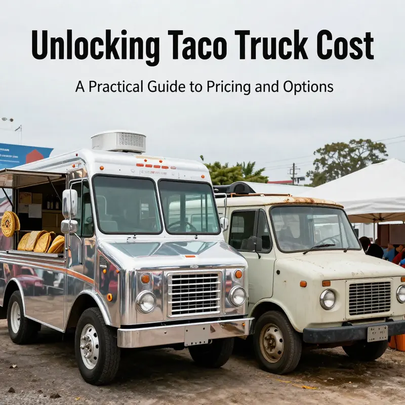 Base price considerations for starting a taco truck.