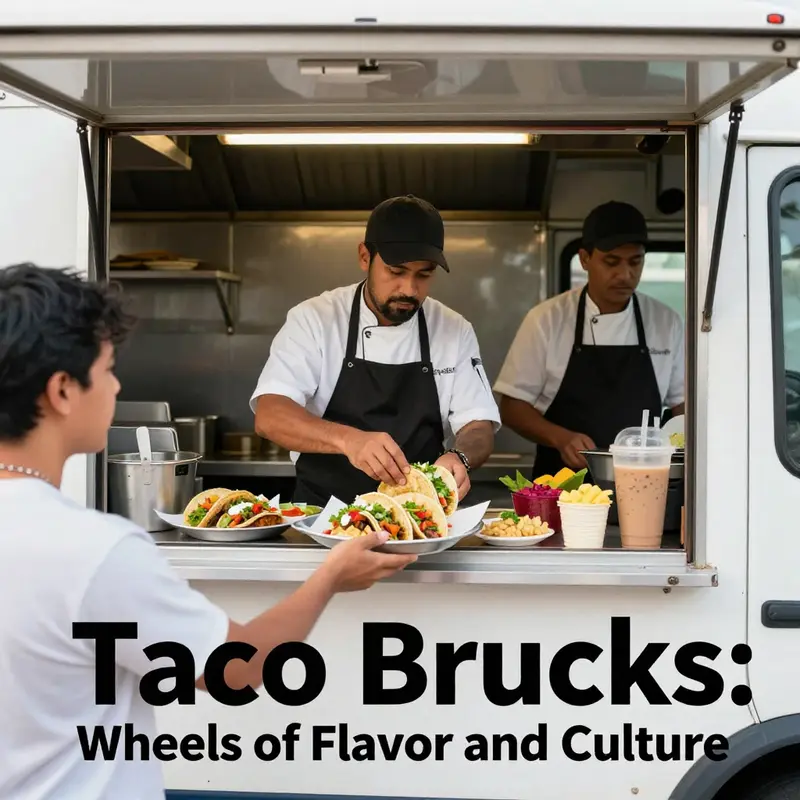 The vibrancy of community surrounding a taco truck brings joy and culinary excitement.