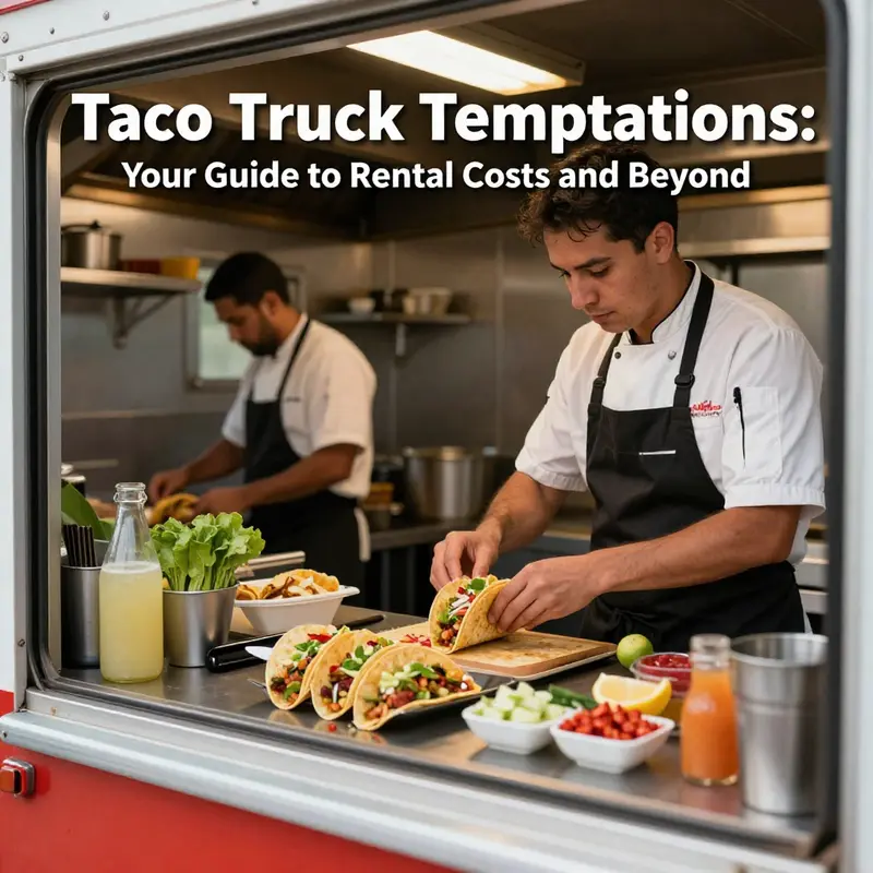 Understanding the various costs associated with renting a taco truck.