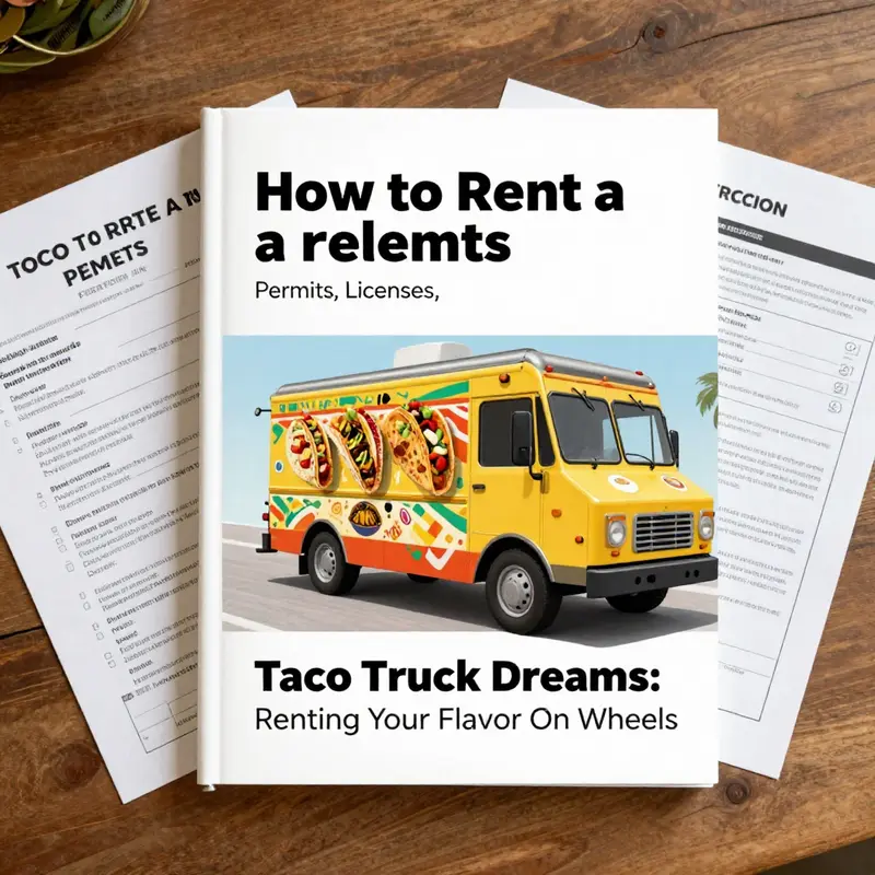 A vibrant street food festival featuring diverse taco trucks ready to serve delicious tacos.