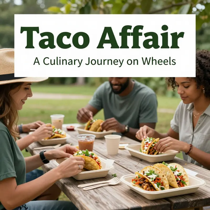 A vibrant showcase of Taco Affair’s popular menu items, each taco bursting with color and flavor.