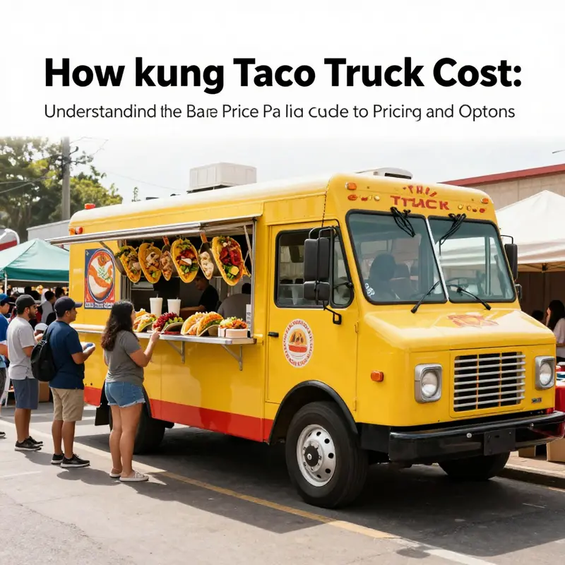 Base price considerations for starting a taco truck.