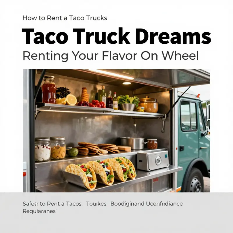 A vibrant street food festival featuring diverse taco trucks ready to serve delicious tacos.