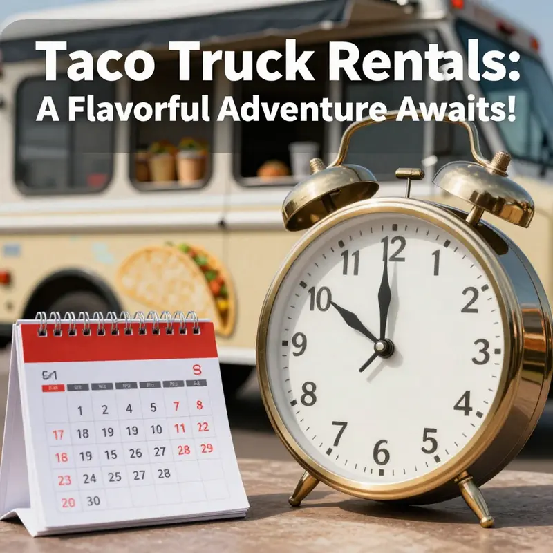 A lively taco truck serving delicious tacos at an outdoor event.