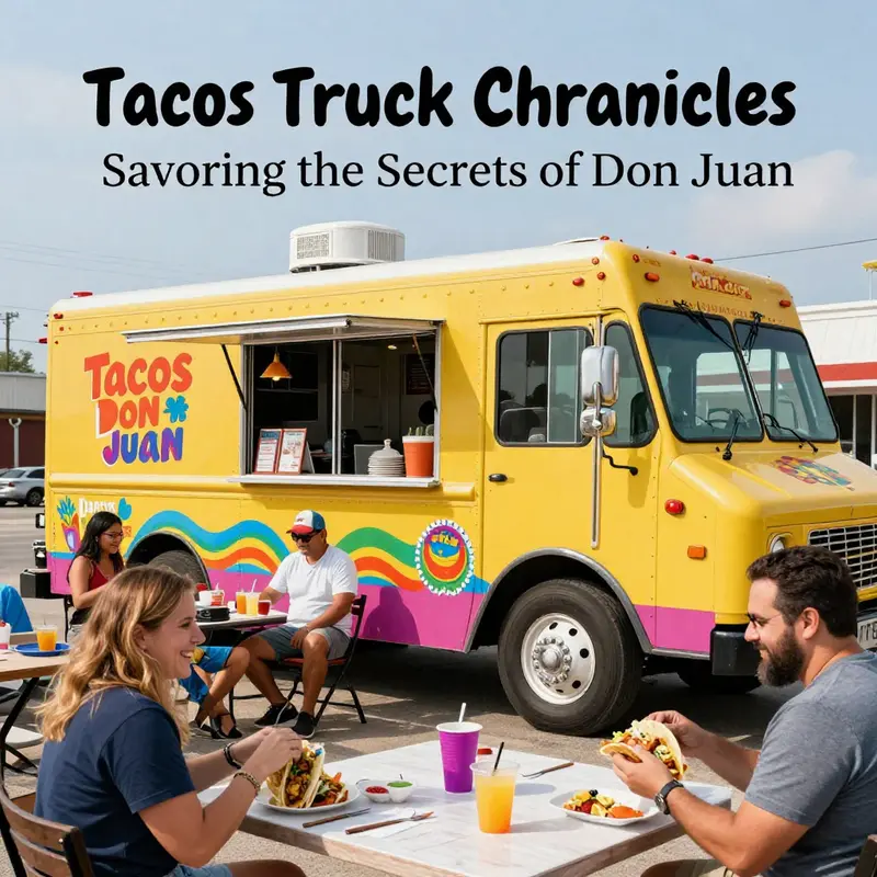 Happy customers savoring tacos from the Tacos Don Juan Food Truck in Ankeny.