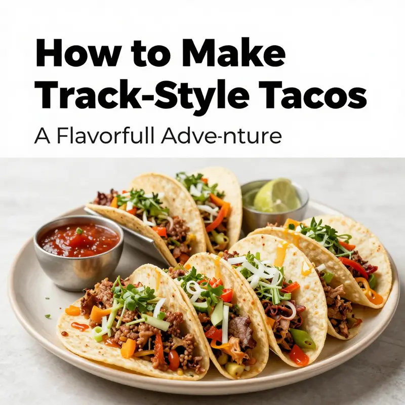 A colorful assortment of fresh ingredients and essential tools for making delicious taco truck-style tacos.