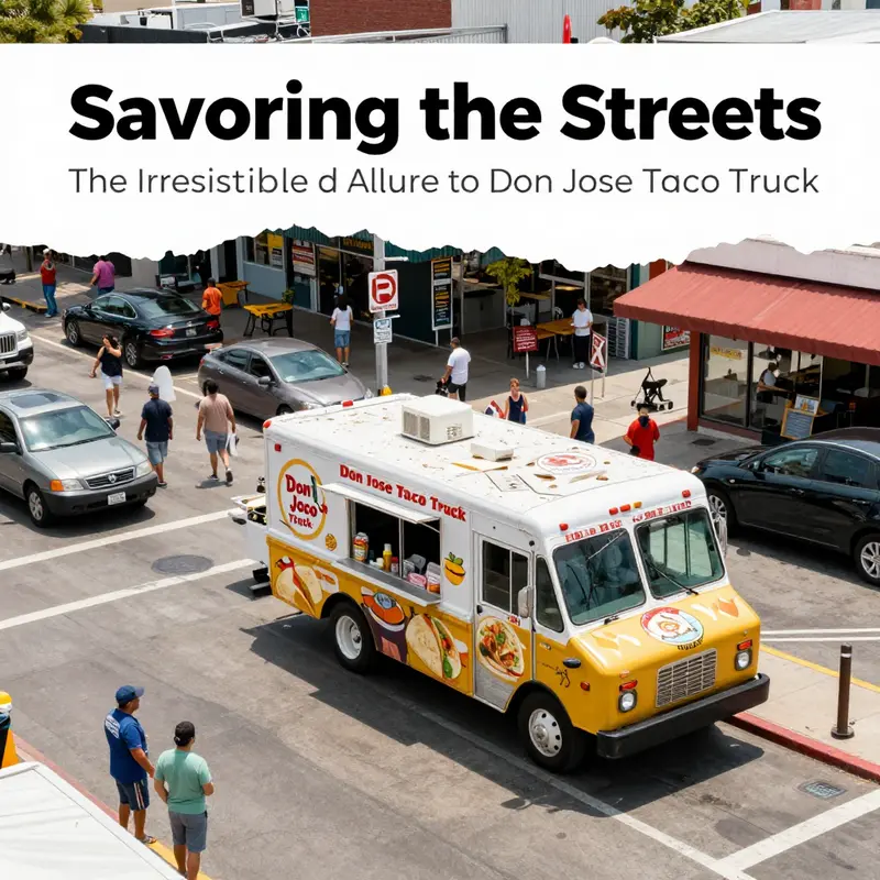 A colorful spread of tacos featuring fresh ingredients from Don Jose Taco Truck.
