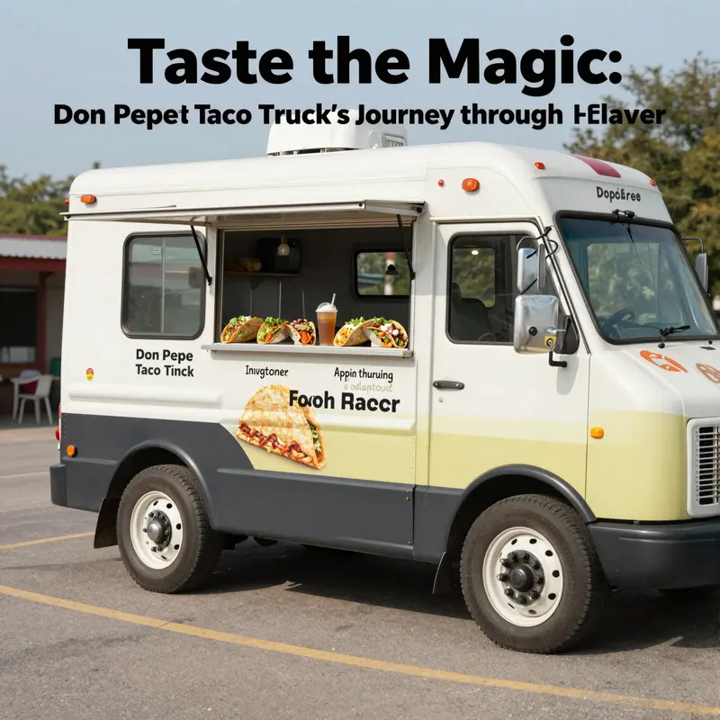 Don Pepe Taco Truck, a vibrant hub of Mexican cuisine, serving delicious tacos to delighted customers.
