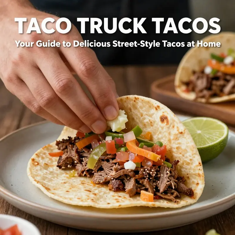 Soft flour and corn tortillas ready for filling, showcasing the perfect base for taco truck tacos.