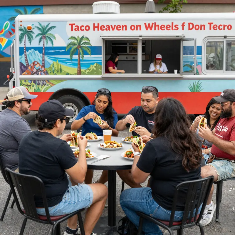 A colorful display of authentic tacos, highlighting the fresh ingredients that define Don Pedro’s menu.