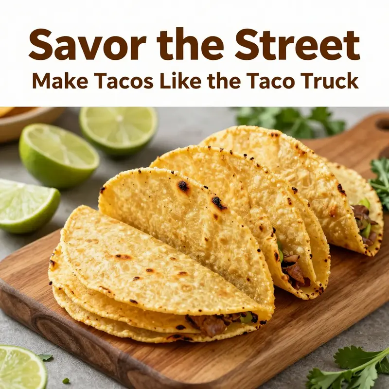 Fresh corn tortillas, the heart of authentic tacos.