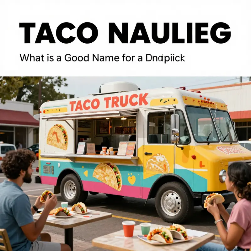 A taco truck with eye-catching branding, embodying the spirit of creativity and flavor.