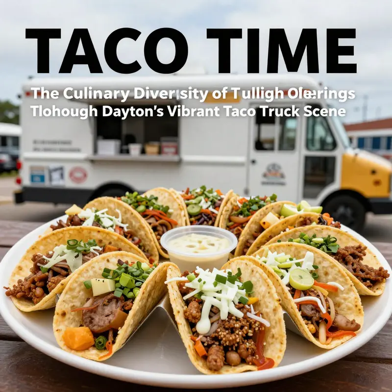 A vibrant collection of Dayton’s top taco trucks bringing flavors to the streets.