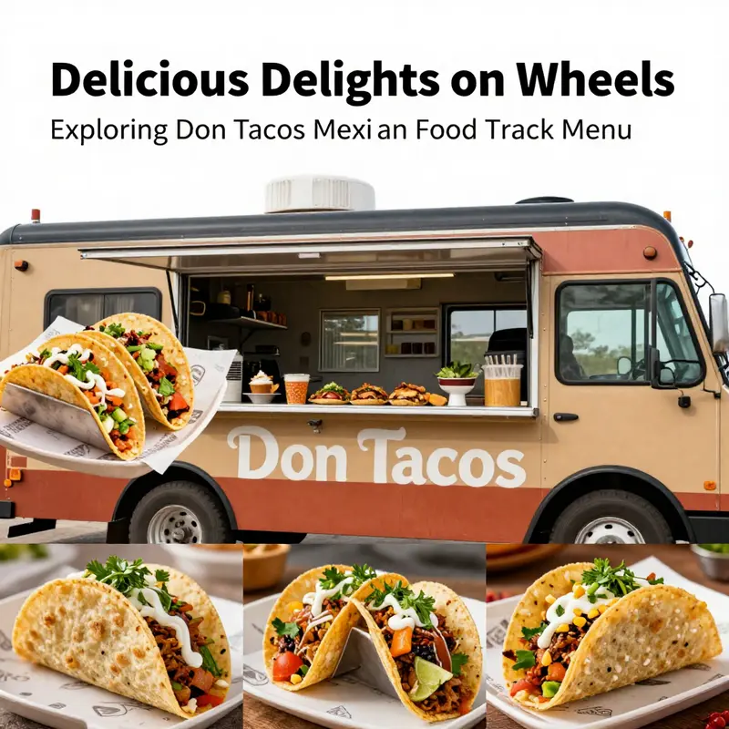 A tempting display of gourmet tacos featuring premium ingredients at Don Tacos Mexican Food Truck.
