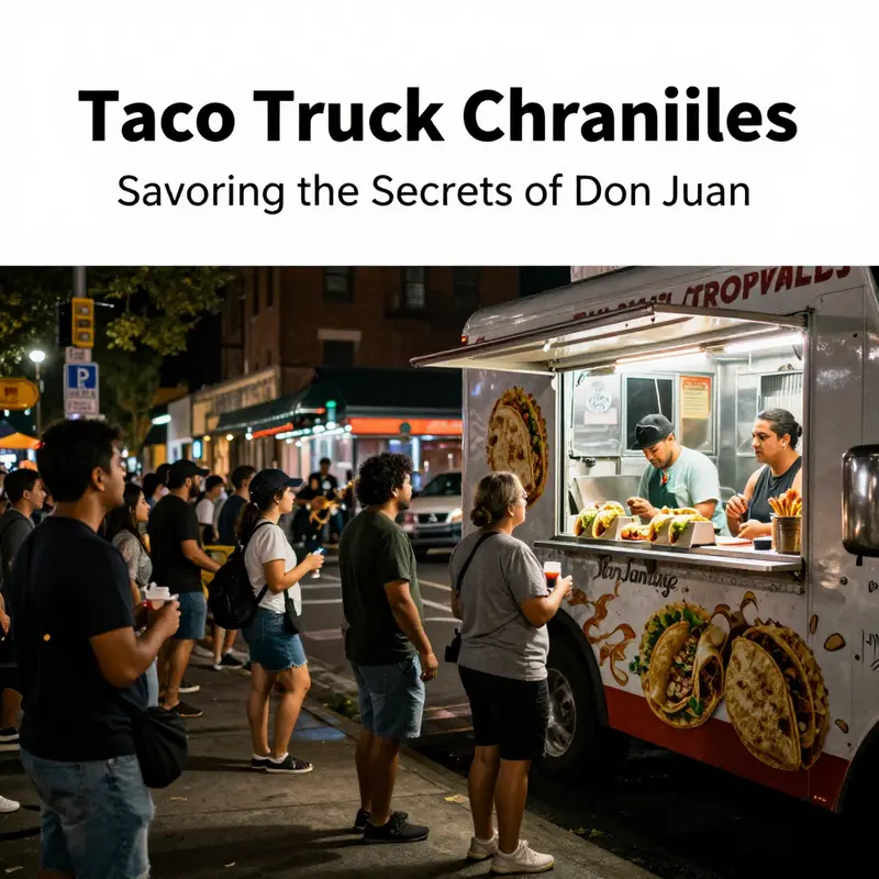 Happy customers savoring tacos from the Tacos Don Juan Food Truck in Ankeny.