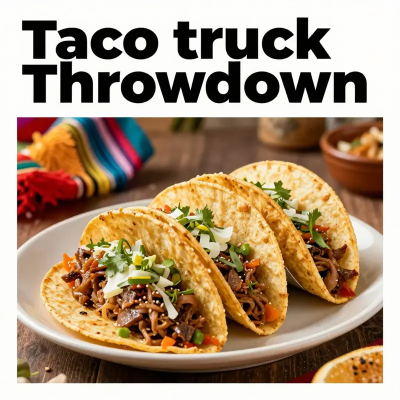 A lively taco truck festival brings together food lovers in a celebration of flavors and community.