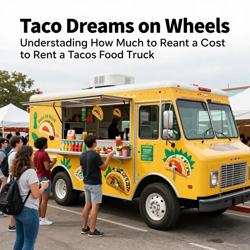 A bustling taco food truck scene captures the essence of local culinary gatherings.