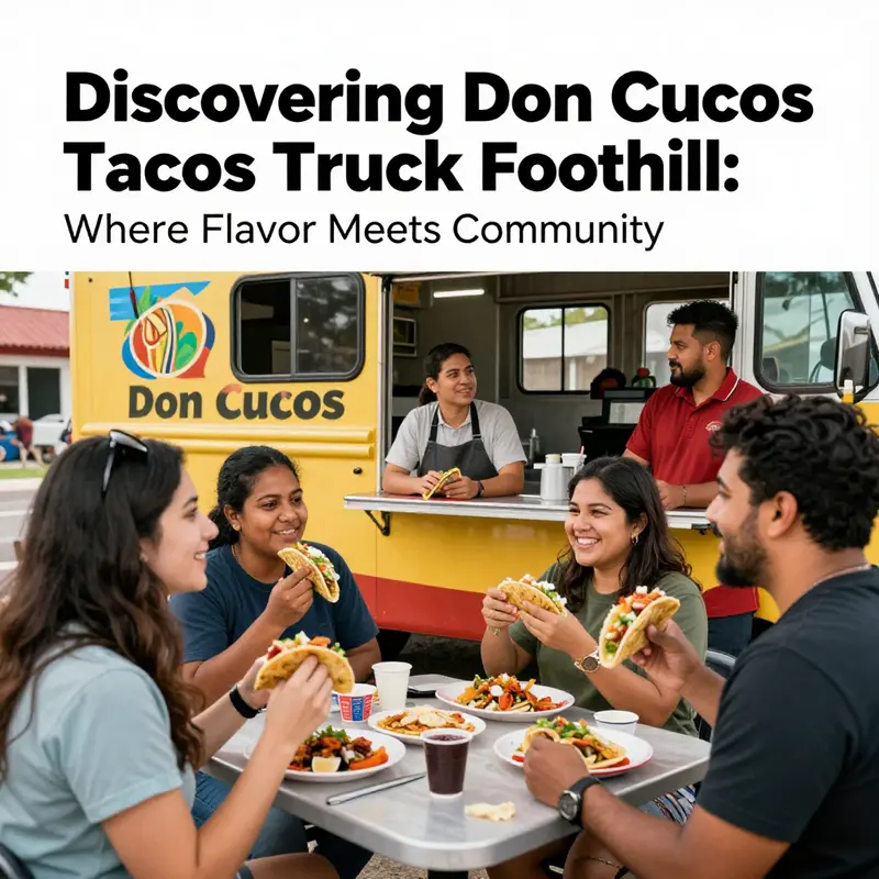 Don Cucos Taco Truck, a colorful hub of authentic Mexican flavors at 12898 Foothill Blvd.