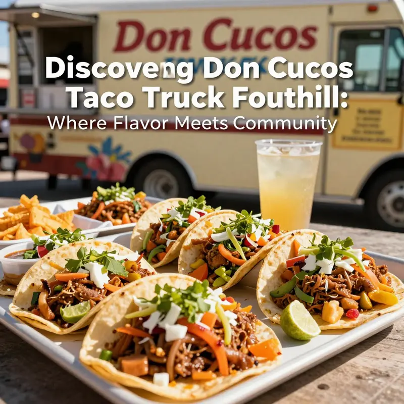 Don Cucos Taco Truck, a colorful hub of authentic Mexican flavors at 12898 Foothill Blvd.