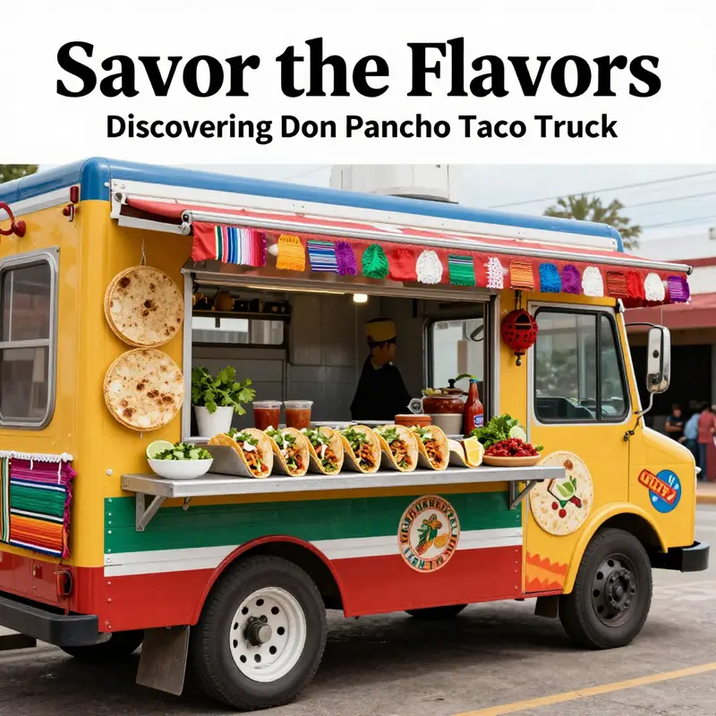Experience the rich and diverse flavors of authentic Mexican tacos offered by Don Pancho Taco Truck.