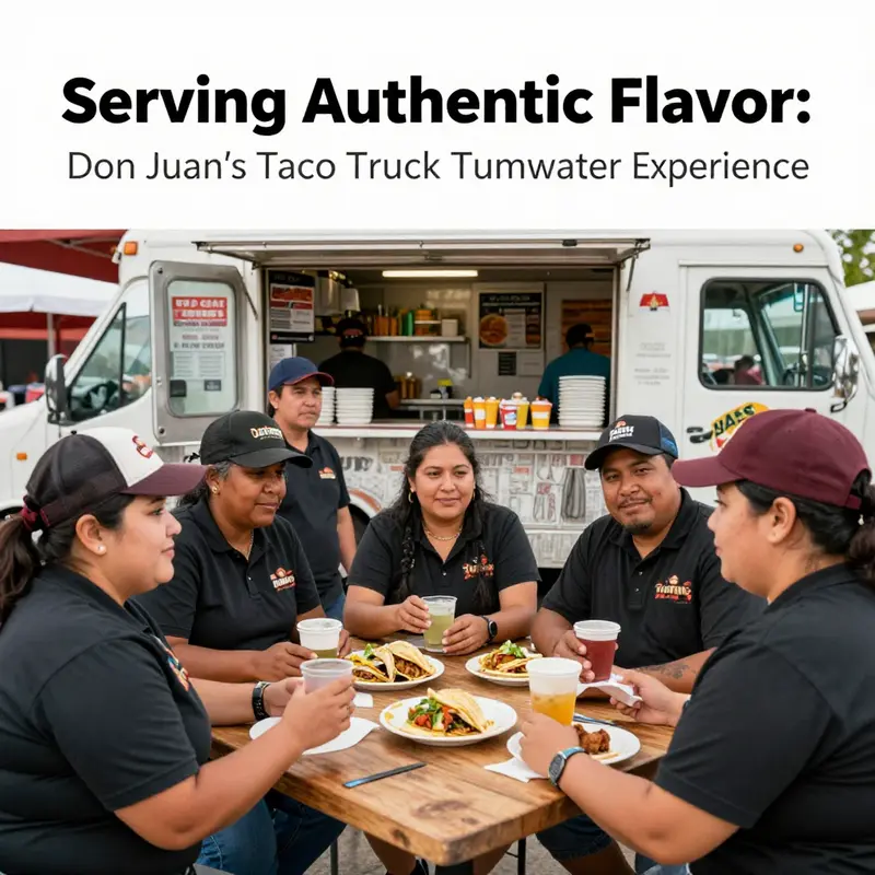 The inviting façade of Don Juan’s Taco Truck, capturing its charm and unique identity in Tumwater.
