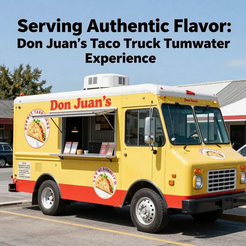 The inviting façade of Don Juan’s Taco Truck, capturing its charm and unique identity in Tumwater.