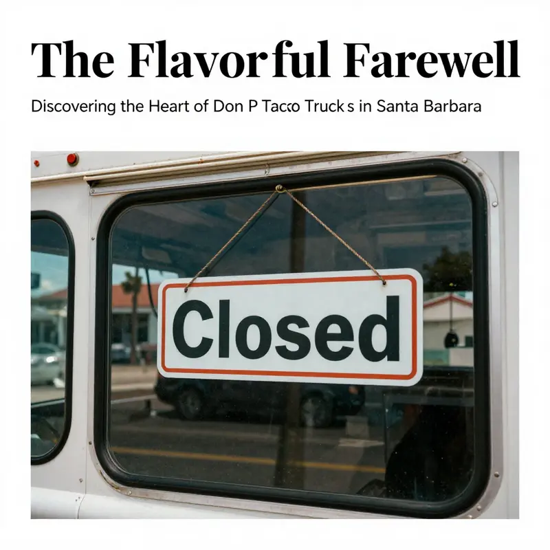 The moment of closure for Don Paco Taco Truck captured in the heart of Santa Barbara.