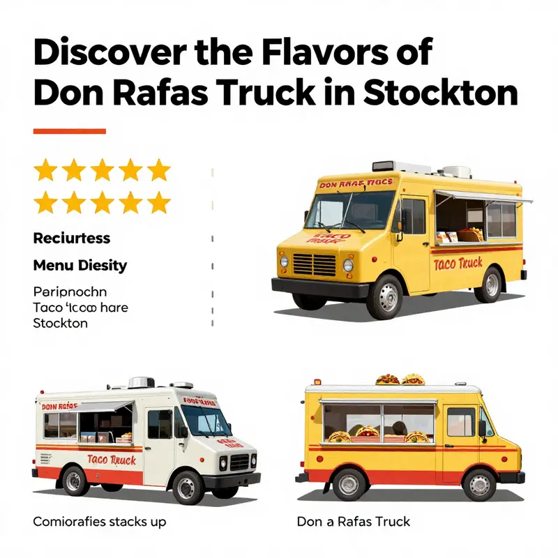 Don Rafas Taco Truck brings vibrant flavors to the streets of Stockton, easily accessible for all taco lovers.