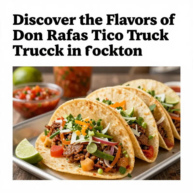 Don Rafas Taco Truck brings vibrant flavors to the streets of Stockton, easily accessible for all taco lovers.