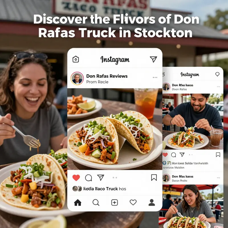 Don Rafas Taco Truck brings vibrant flavors to the streets of Stockton, easily accessible for all taco lovers.