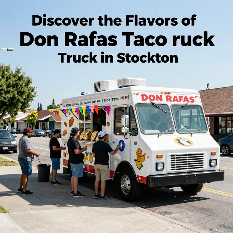 Don Rafas Taco Truck brings vibrant flavors to the streets of Stockton, easily accessible for all taco lovers.