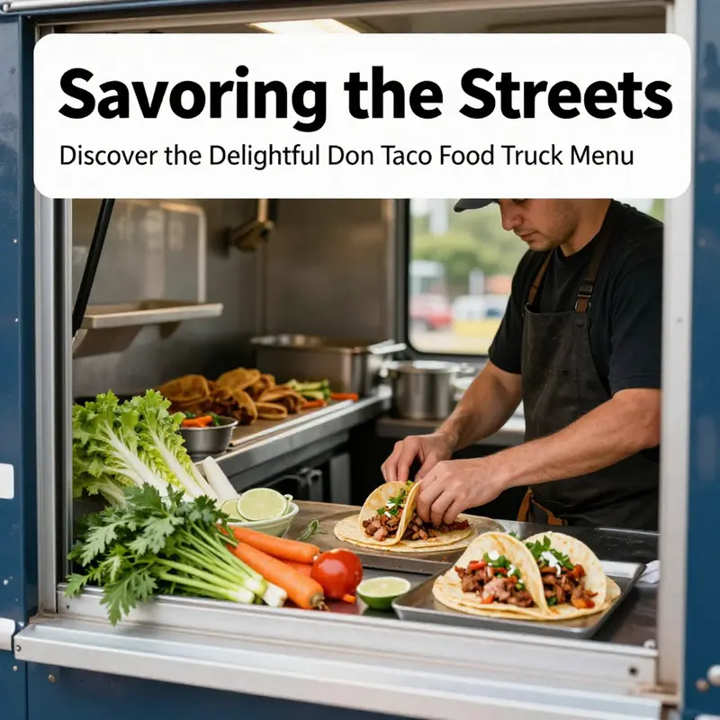 A delicious array of classic and unique tacos showcasing the essence of Mexican street food.