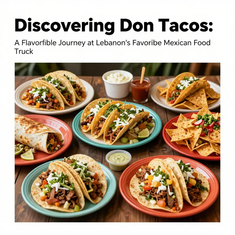 A delicious array of menu items from Don Tacos, highlighting the freshness and diversity of its offerings.