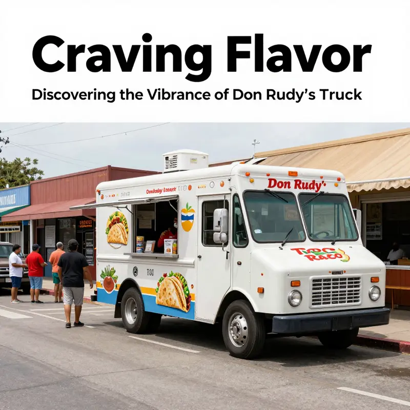 Don Rudy’s Taco Truck serving delicious tacos in a lively Kansas City location.