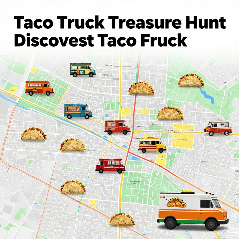 A local taco truck attracting food lovers with its irresistible menu.