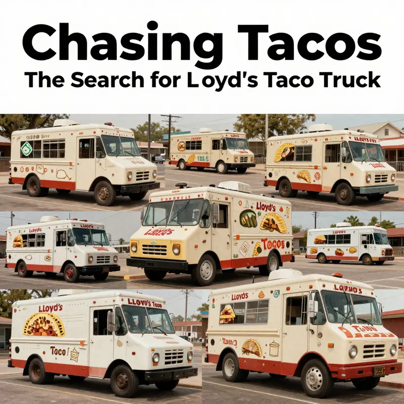 The once-bustling Lloyd’s Taco Truck now stands closed, as the vibrant street life continues around it.
