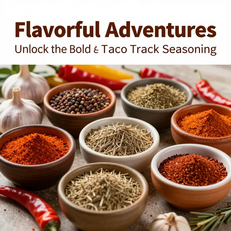 The vibrant ingredients that blend to create the bold flavors of Don Sazon Taco Truck Seasoning.