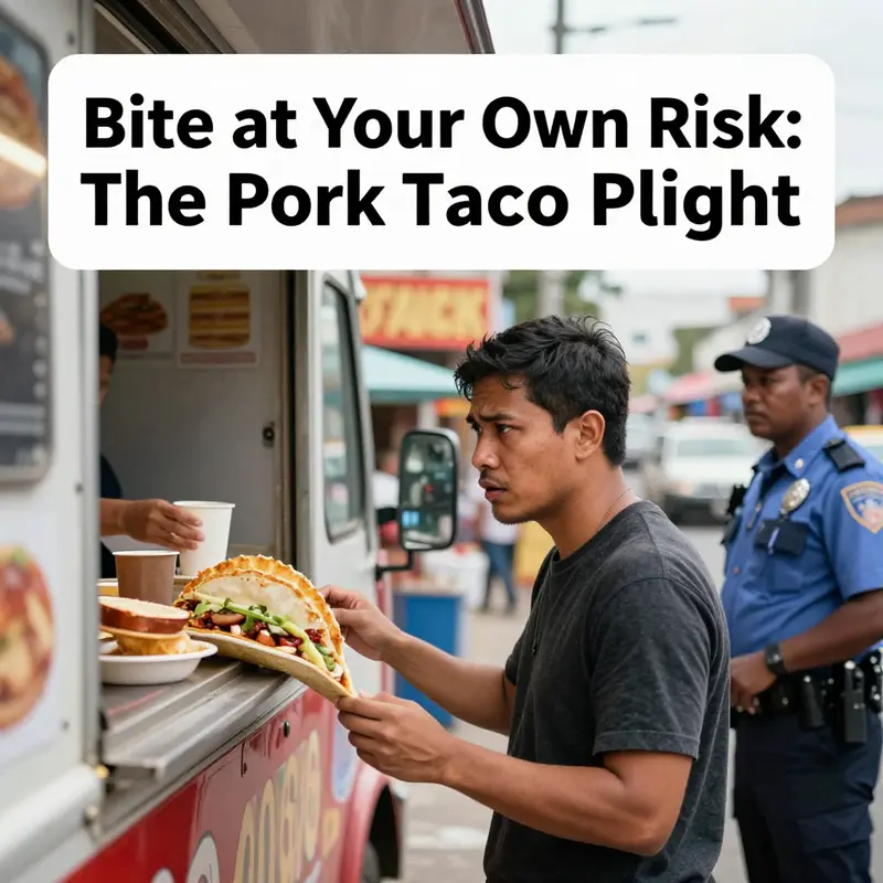 The tempting appearance of a pork taco that hides serious health risks.