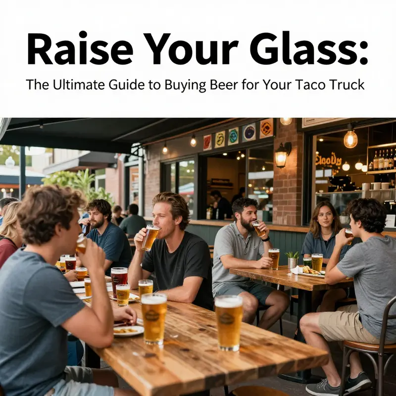 A busy wholesale beverage distributor showcasing a variety of beers perfect for taco trucks.