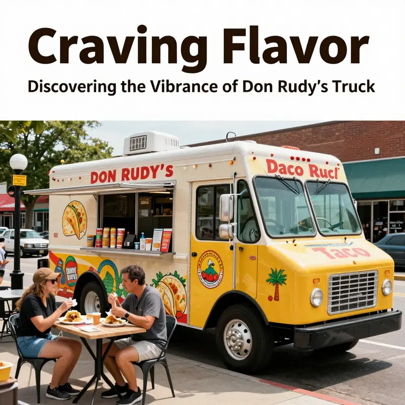 Don Rudy’s Taco Truck serving delicious tacos in a lively Kansas City location.