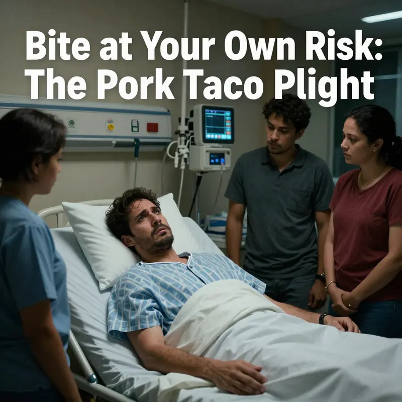 The tempting appearance of a pork taco that hides serious health risks.