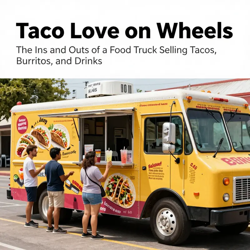 Diverse customers savoring tacos and drinks from a vibrant food truck, illustrating their preferences.